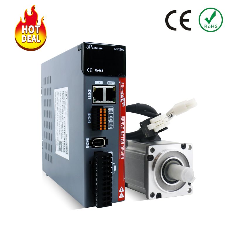 Kit de servomoteur à courant alternatif Ethercat 400W 3000rpm 1,27nm A